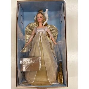 Barbie Angelic Inspirations Silver & Gold with Wings NIB 1999